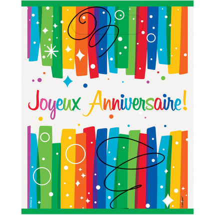 Uitdeelzakjes Joyeux Anniversaire 8st