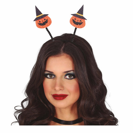 Halloween Haarband Pompoenen Met Hoed