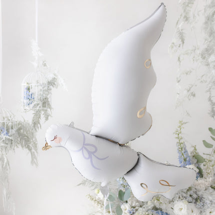 Witte Tafeldecoratie Vogelkooi 24cm