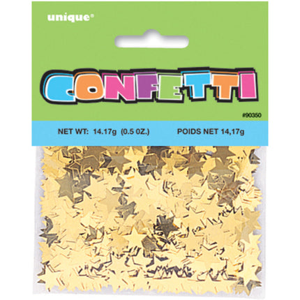 Confetti Sterren Goud 1,2cm