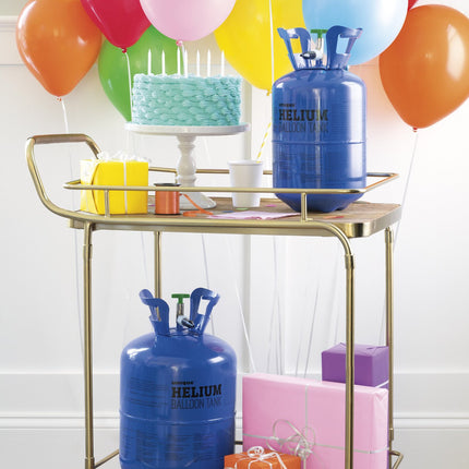 Helium Tank met 100 Ballonnen en Lint