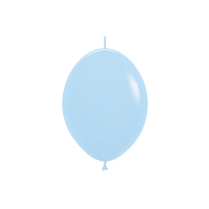 Ballonnen Pastel Matte Blue 15cm 50st