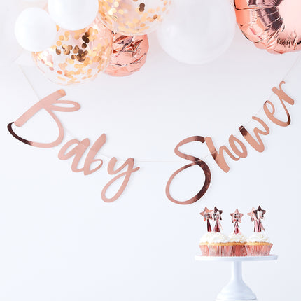 Rose Gouden Slinger Baby Shower 1,5m