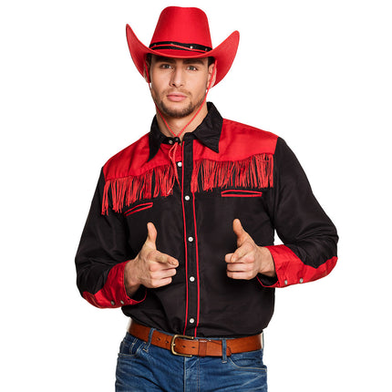 Cowboy Shirt Heren Rood