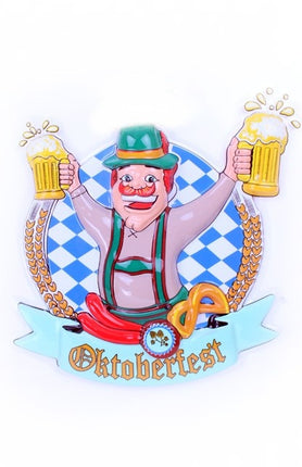 Oktoberfest Wanddecoratie Bierpullen 44cm