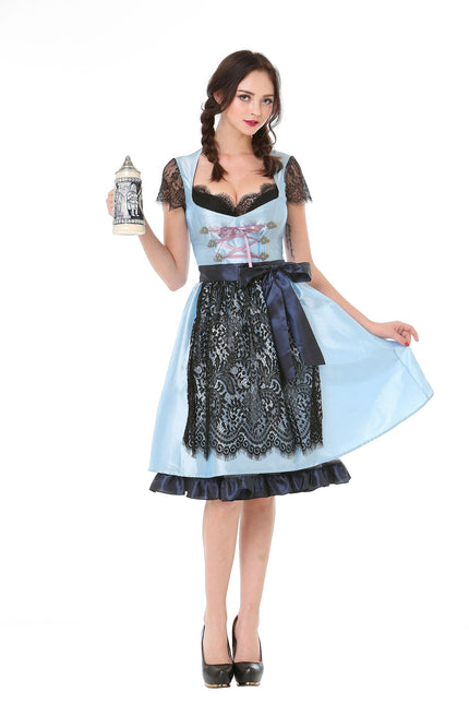 Dirndl Jurk Oktoberfest Lichtblauw