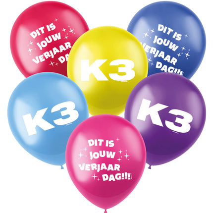 Ballonnen K3 23cm 6st