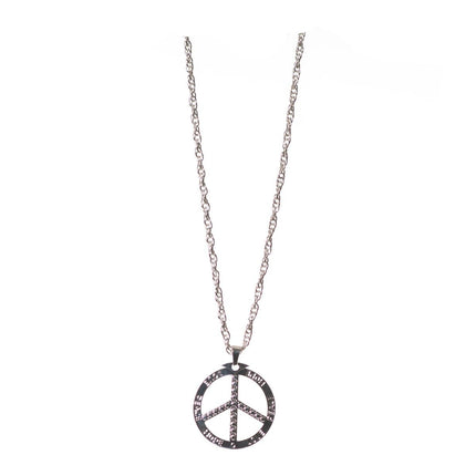 Peace Ketting Zilver