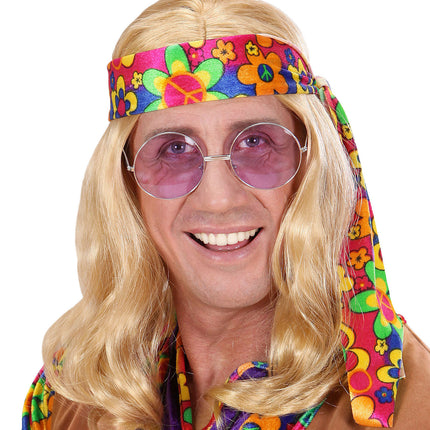 Blonde Hippie Pruik