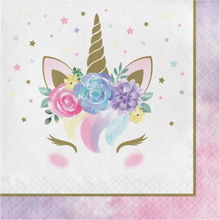 Unicorn Servetten 33cm 16st