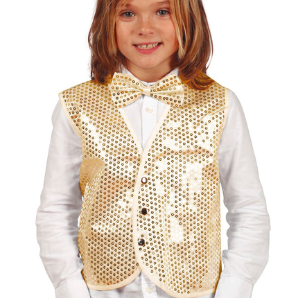 Gouden Gilet Pailletten Kind