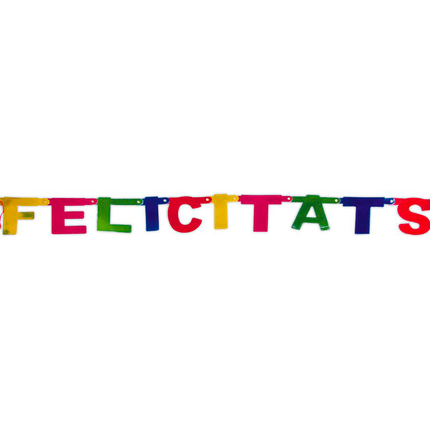 Letterslinger Felicitats 1,4m