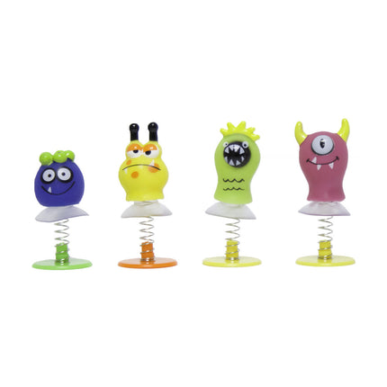 Uitdeelcadeautjes Springfiguren Monsters 6cm 4st