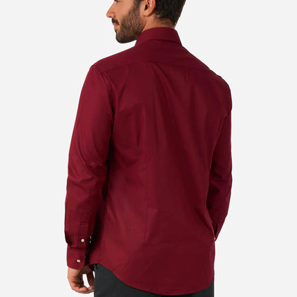 Bordeaux Rood Overhemd Heren OppoSuits