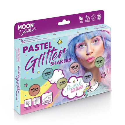 Moon Glitter Pastel Glitter Shakers White 5g