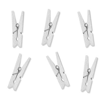 Mini Knijpers Wit 3cm 20st