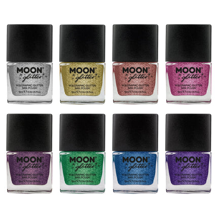 Moon Glitter Holographic Nail Polish Rose Gold 14ml