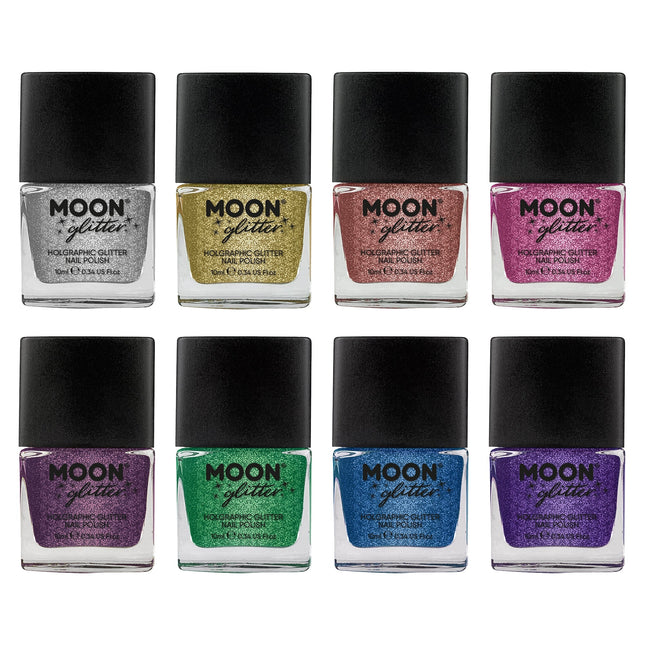 Moon Glitter Holographic Nail Polish Rose Gold 14ml