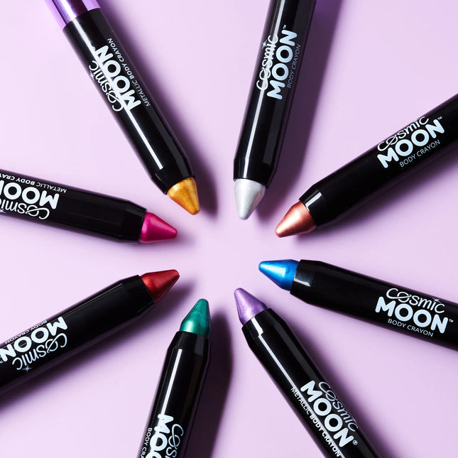 Cosmic Moon Metallic Body Crayons Green 3.2g