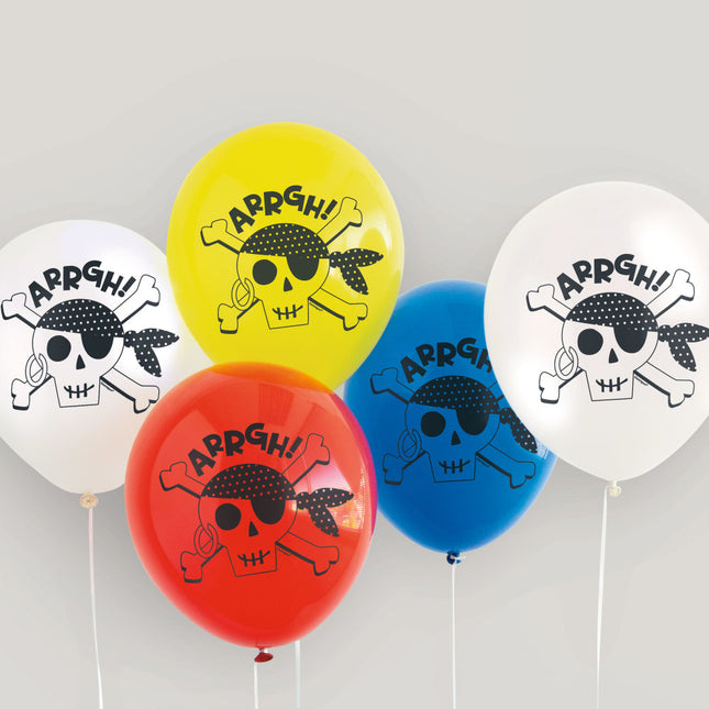 Piraten Ballonnen Arrgh 30cm 8st