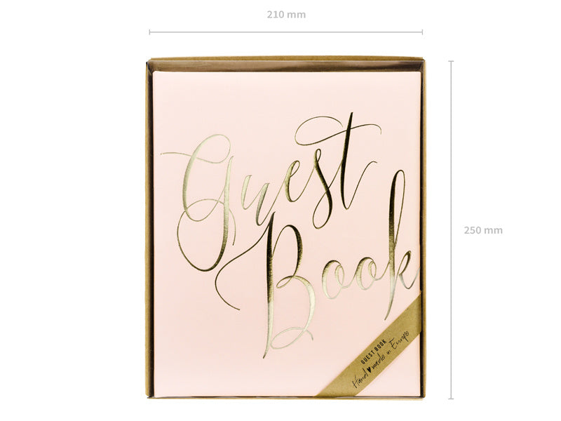 Gastenboek Roze 24,5cm