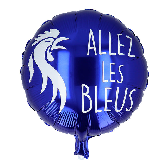 Helium Ballon Allez Les Bleus Dubbelzijdig 45cm