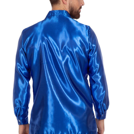 Disco Blouse Ruches Blauw