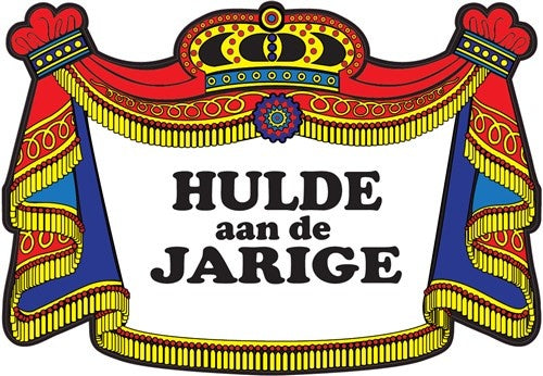 Hulde Aan De Jarige Deurbord