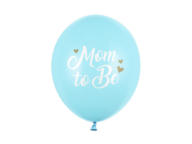 Ballonnen Mom To Be Blauw 30cm 6st