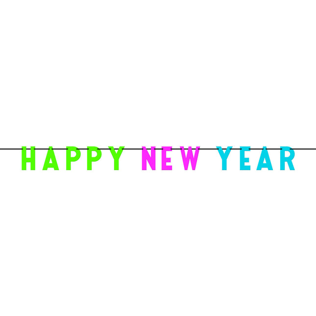 Happy New Year Letterslinger Neon 2,74m