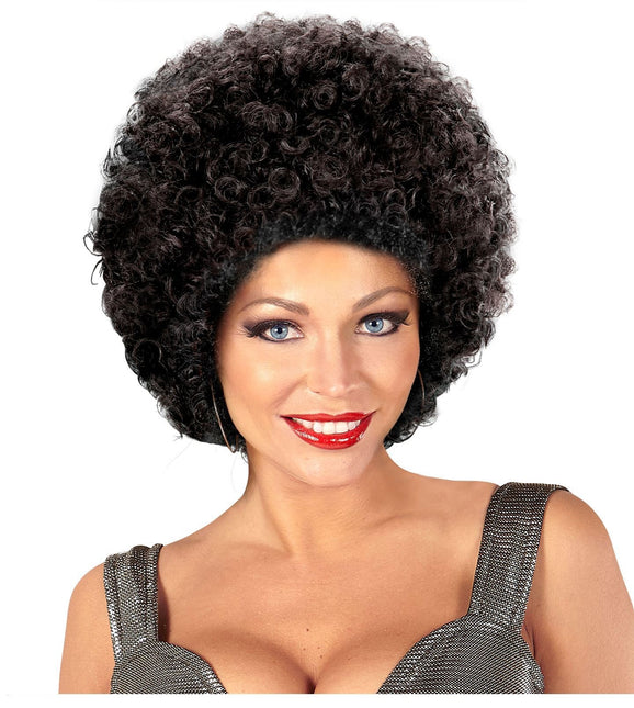 Zwarte Pruik Afro Unisex