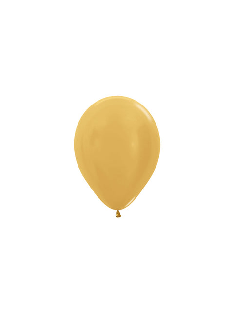 Ballonnen Metallic Gold 12cm 50st