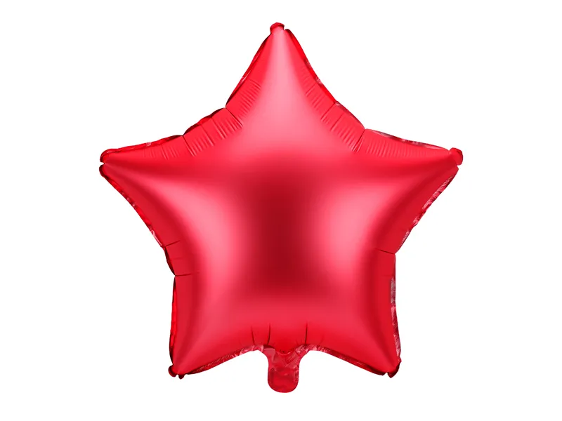 Helium Ballon Ster Rood Leeg 48cm