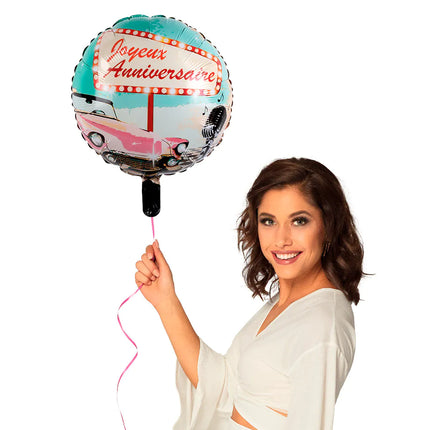 Joyeux Anniversaire Helium Ballon Jaren 50 Leeg 45cm