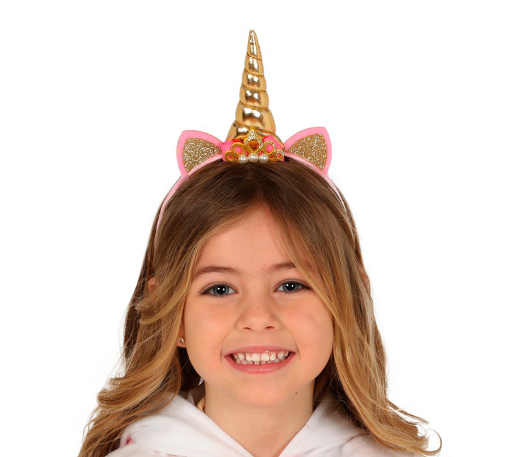 Unicorn Tiara Goud Kind