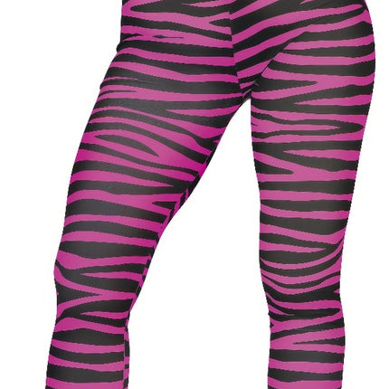 Zebra Legging Roze Dames