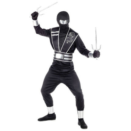 Ninja Pak Zwart Zilver Jongen