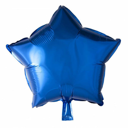 Helium Ballon Ster Blauw 46cm leeg