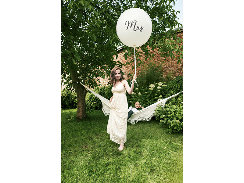 Witte Ballon Mrs 1m