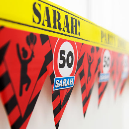 Sarah Afzetlint 50 jaar Verkeersbord 12m