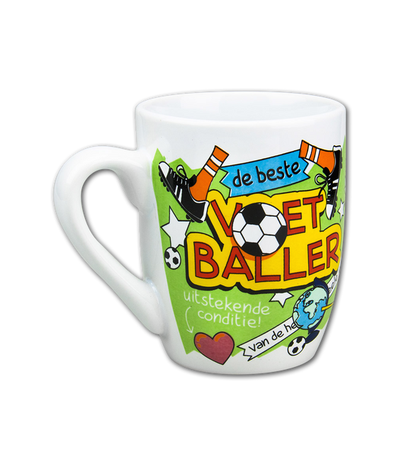 Mok Voetballer 12cm