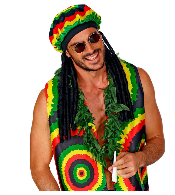 Rasta Muts Gekleurd Met Dreadlocks