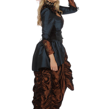 Steampunk Jurk Blauw