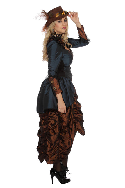 Steampunk Jurk Blauw