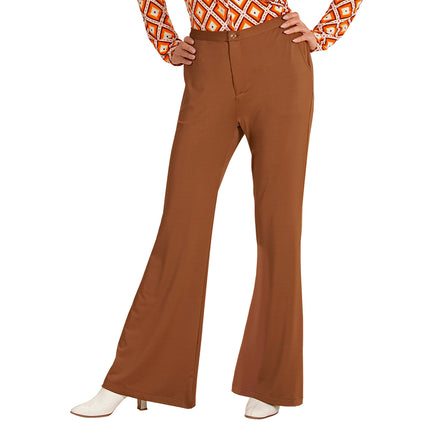 Disco 70S Broek Bruin Dames