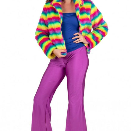 Flared Broek Neon Paars