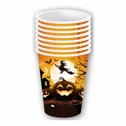 Halloween Bekers Pompoen 240ml 6st