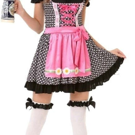 Dirndl Jurk Oktoberfest Zwart Witte Stippen