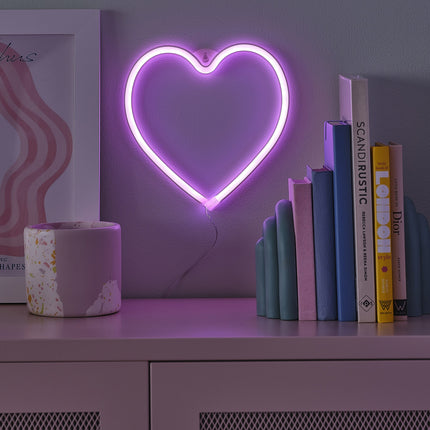 Hart Neon Lamp Roze