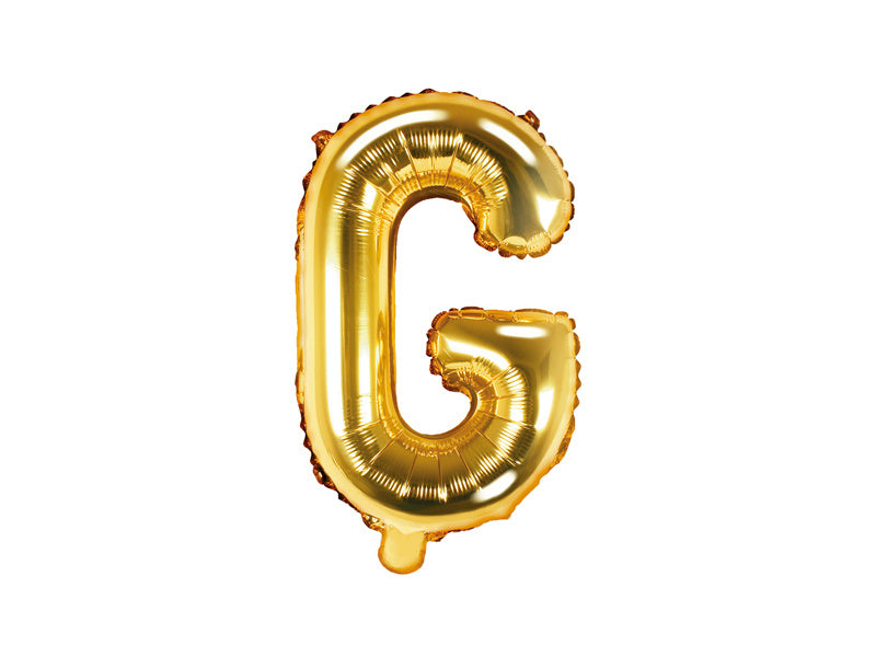 Folie Ballon Letter G Goud Leeg 35cm